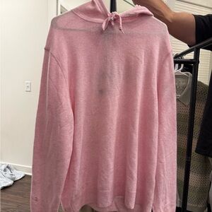 RLX Ralph Lauren Soft Pink Cashmere Hoodie